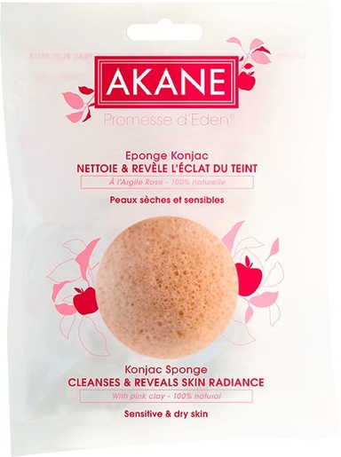 Akane Konjac Spons Gezicht Roze | Make-upremovers - Reiniging