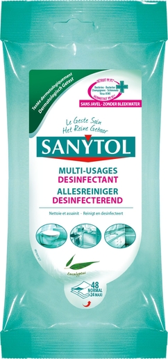 Sanytol 36 Lingettes Maxi Multi-Usages Désinfectant | Désinfectants