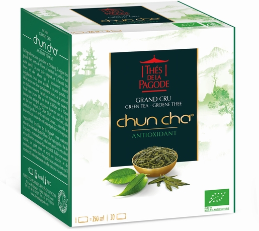 Thés De La Pagode Thé Vert Bio Grand Cru Chun Cha 30 Sachets | Antioxydant