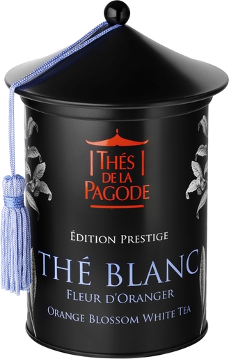 Thés De La Pagode Edition Prestige Thé Blanc Bio Fleur D&#039;Oranger 100g | Détente - Antistress