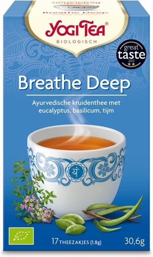 Yogi Tea Infusion Profonde Respiration Bio 17 Sachets | Respiration - Nez