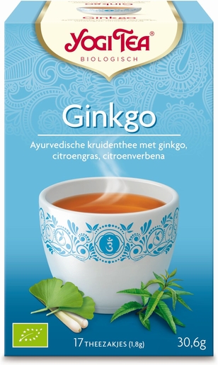 Yogi Tea Kruidenthee Ginkgo Bio 17 Theezakjes | Bioproducten
