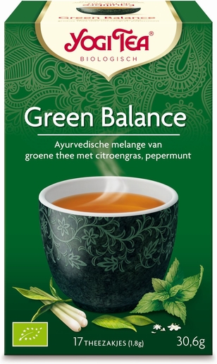 Yogi Tea Infusion Equilibre Du Thé Vert Bio 17 Sachets | Produits Bio