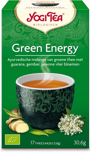 Yogi Tea Infusion Energie Du Thé Vert Bio 17 Sachets | Produits Bio