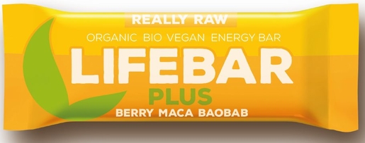 Lf Lifebar+ Baies/maca/baobab S.gluten Bio &amp; Raw 47g 15bars