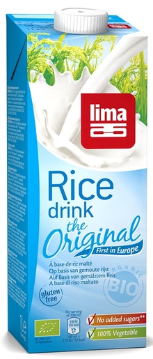 Lima Rice Drink Original S.gluten Bio 1l