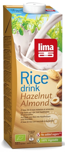 Lima Rice Drink Noisette-amande Bio 1l | Produits diététiques