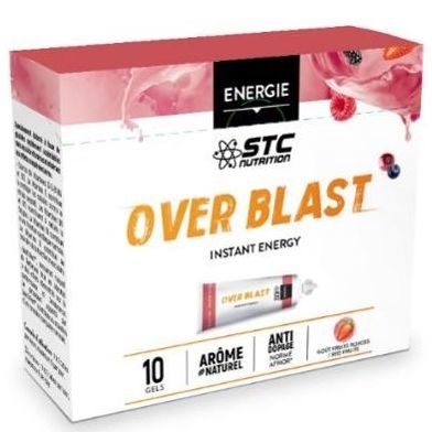 Over Blast Instant Energy Rode Vruchten 10 Dosissen | Voorbereiding op de inspanning