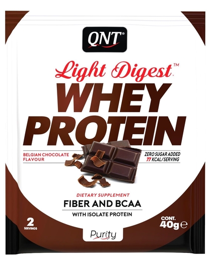 QNT Light Digest Whey Proteïne Chocolade 40g | Eiwitdiëten