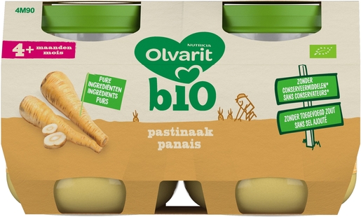 Olvarit Bio Panais 4+ Mois 2x125g | Alimentation