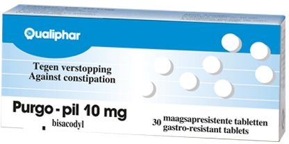 Purgo-Pil 10mg 30 Maagresistente Tabletten | Constipatie
