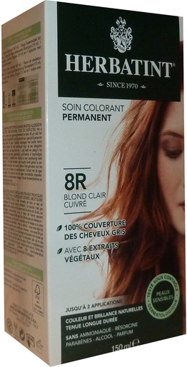 Herbatint Blond Clair Cuivre 8R | Coloration