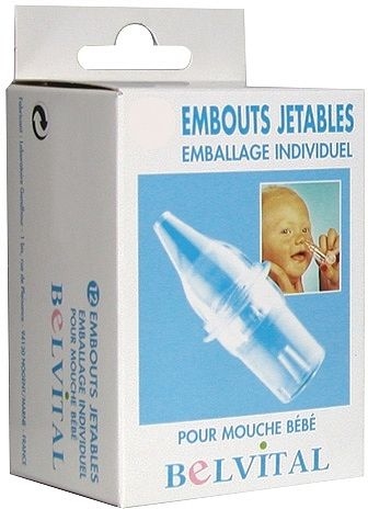 Belvital 12 Embouts Nasals Steriles Jetables Mouche Bebe