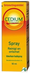 Cedium Spray 50ml | Ontsmettingsmiddelen - Infectiewerende middelen