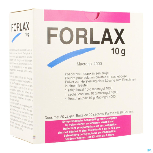 Forlax 10g 20 Sachets | Constipation