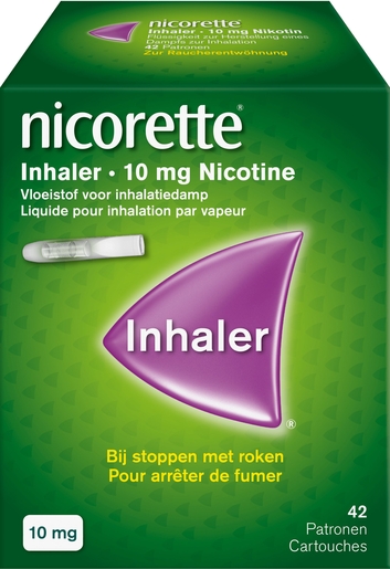 Nicorette Inhaler 10mg Nicotine 42 Vullingen | Stoppen met roken