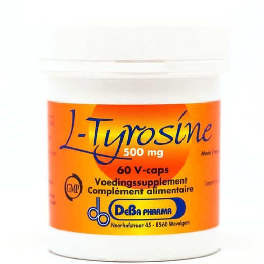 L-Tyrosine 500mg 60 Capsules Deba Pharma | Stress - Ontspanning