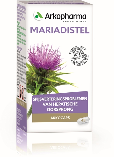 Arkocaps Mariadistel 45 Plantaardige Capsules | Lever