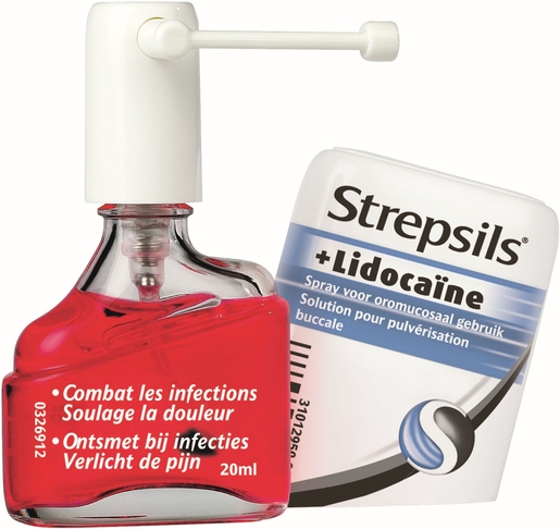 Strepsils Lidocaine Spray Keel 20ml | Keelpijn