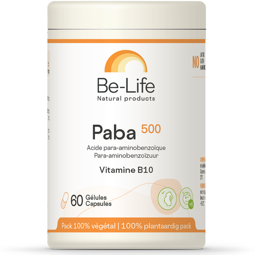Be-Life Paba 500 60 Capsules | Vitamine B