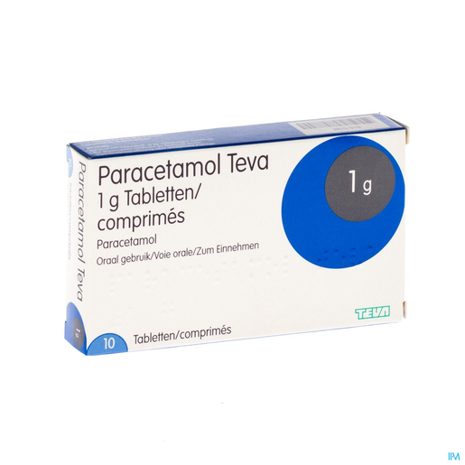 Paracetamol Teva 1g 10 Tabletten | Hoofdpijn - Diverse pijnen