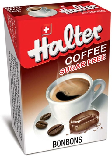 Halter Bonbon Koffie Zonder Suiker 40g | Suikergoed - Snoep