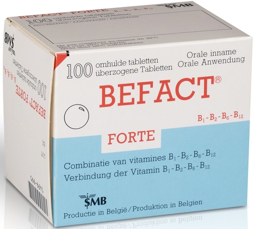 Befact Forte 100 omhulde tabletten | Vitamine B