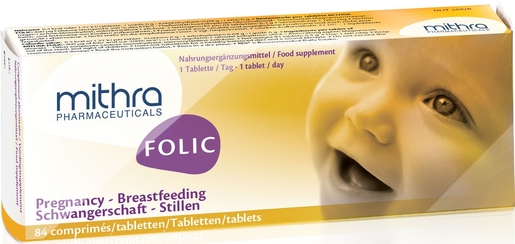 Mithra-Folic 84 Tabletten | Vitaminen en voedingssupplement voor tijdens de zwangerschap