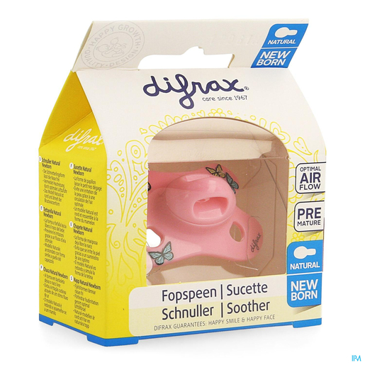 Difrax Sucette Natural Newborn Girl | Sucettes