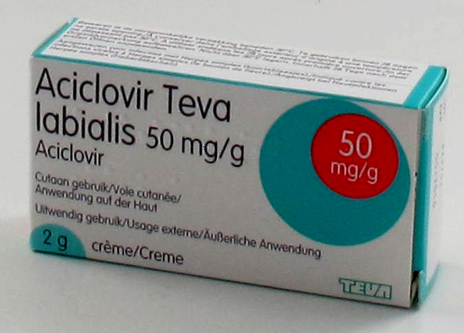 Aciclovir Teva Labialis Crème 2g | Koortsblaasjes - Herpes