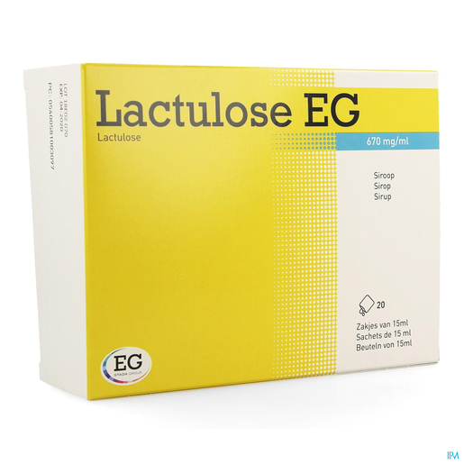 Lactulose EG Sirop 670mg/ml Sirop Sachets 20x15ml | Constipation