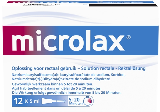 Microlax Rectale Oplossing 12 x 5 ml | Constipatie