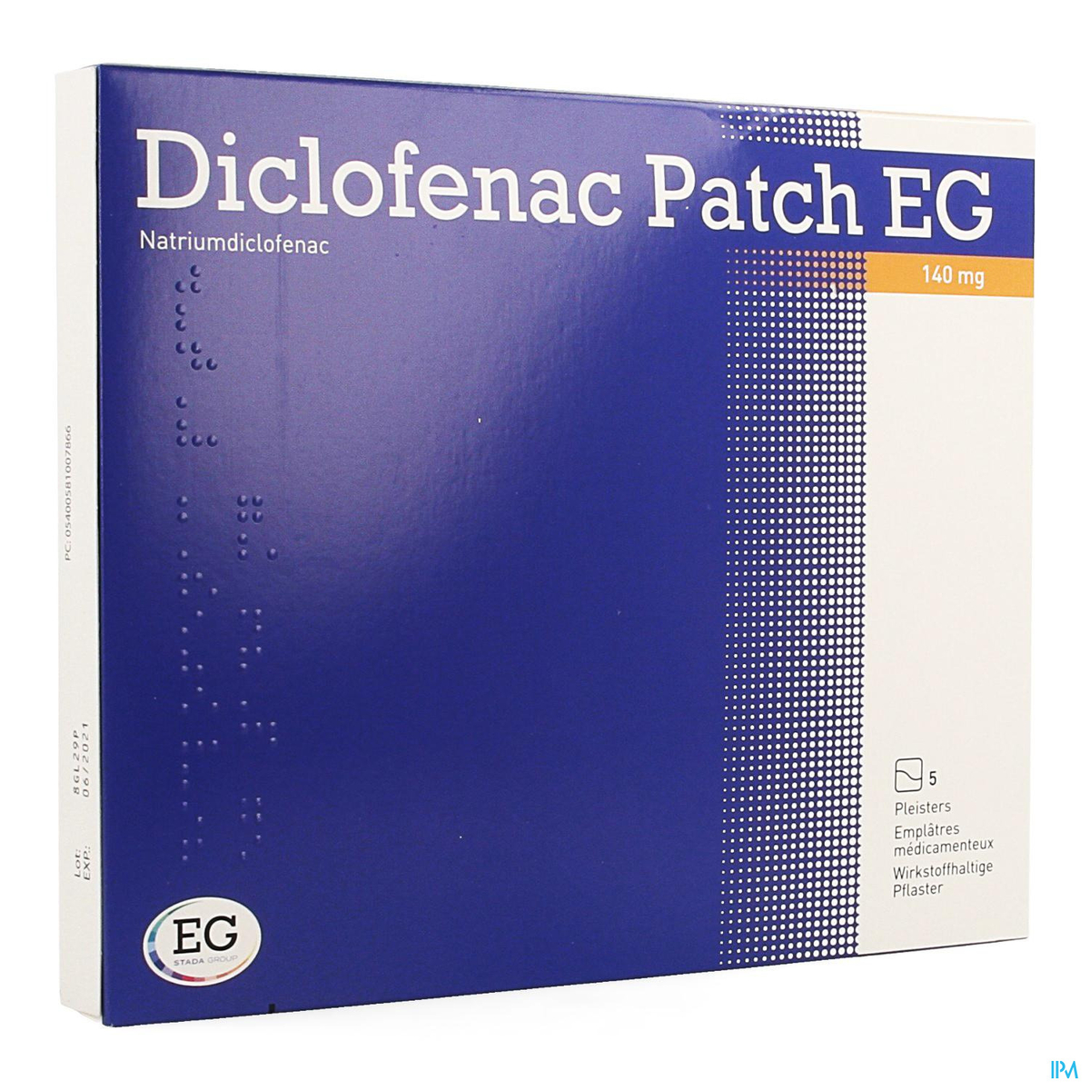 Diclofenac Patch Eg 140mg 5 Emplatres Medicamenteux Muscles Articulations Courbatures