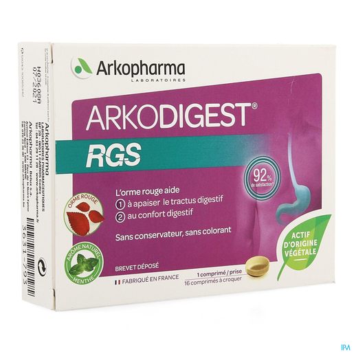 Arkodigest RGS 16 Comprimés à Croquer | Digestion - Transit