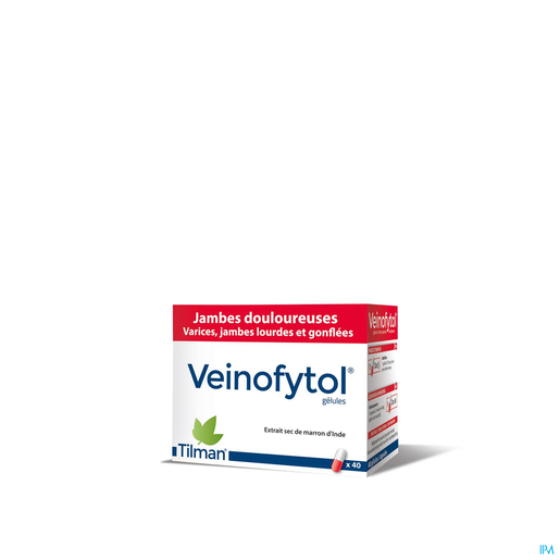 Veinofytol 50mg 40 Gélules | Jambes lourdes