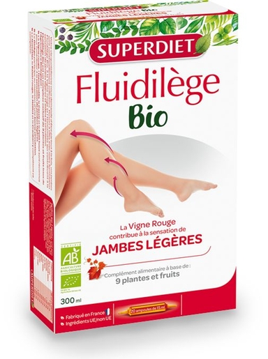 SuperDiet Fluidilège Bio 20 Ampullen x 15ml | Bloedsomloop