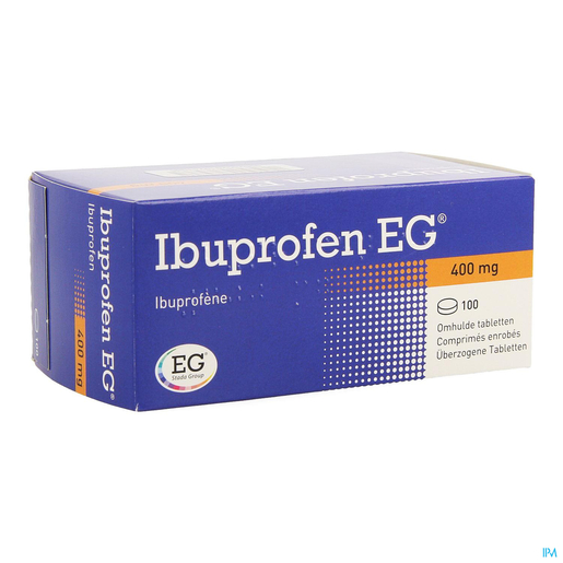 Ibuprofen EG 400mg 100 tabletten | Hoofdpijn - Diverse pijnen
