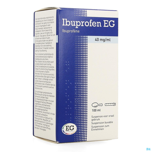 Ibuprofen EG 40 Mg/ml Siroop 100ml | Hoofdpijn - Diverse pijnen