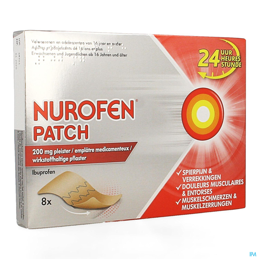 Nurofen Patch 200 mg Medicinale pleister | Spieren - Gewrichten - Spierpijn