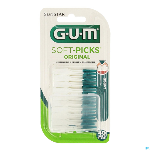 GUM 40 Soft-Picks Original Fluor Large | Tandfloss - Interdentale borsteltjes