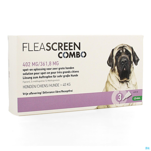 Fleascreen Combo 402 mg/361,8 mg Spot Hond Pip.3 | Geneesmiddelen voor honden