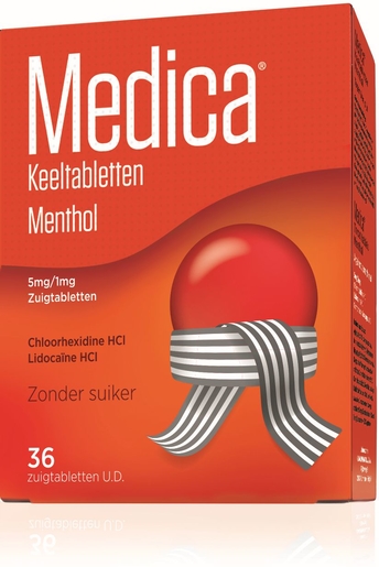 Medica 36 Zuigtabletten Menthol | Keelpijn