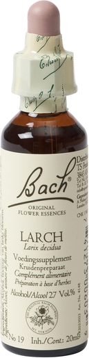 Bach Flower Remedie 19 Larch 20ml | Neerslachtigheid - Wanhoop