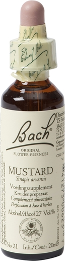 Bach Flower Remedie 21 Mustard 20ml | Neerslachtigheid - Wanhoop