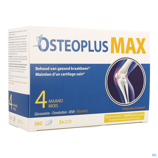 Osteoplus Max 4 Maanden 360 Tabletten | Gewrichten