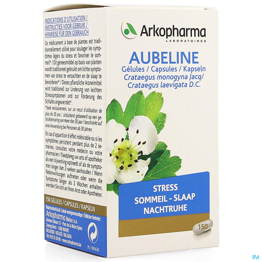 Aubeline 350 mg 150 Capsules | Stress - Nervositeit