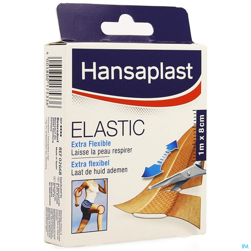 Hansaplast Elastic 1 m x 8 cm | Huisapotheek