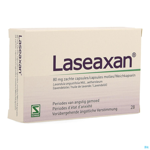 Laseaxan Zachte Caps 28 x 80 mg | Stress - Nervositeit