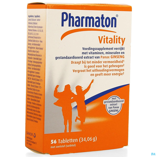 Pharmaton Vitality 56 Tabletten | Conditie - Energie
