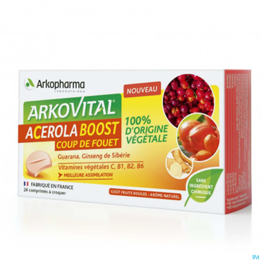 Arkovital Acerola Boost 24 Kauwtabletten | Stimulans - Tonus